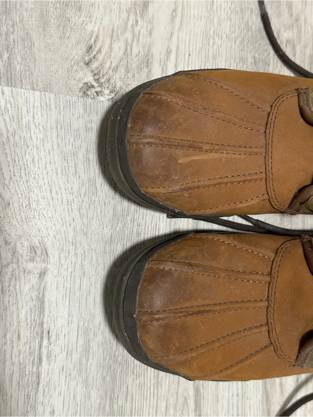 UGG Australia Waterproof Brown Leather Suede Lace-Up Boots Women’s 9.5